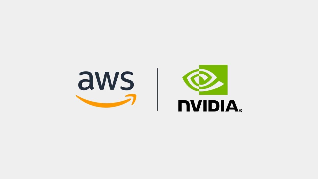 AWS and Nvidia logos.