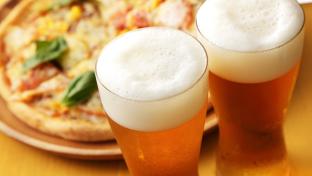 pizza and beer