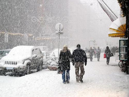 snowy street